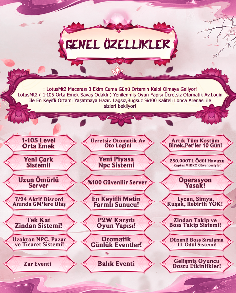 LotusMt2, LotusMt2 pvp, LotusMt2 oyna, LotusMt2 kayit, LotusMt2 tanitim, mt2 pvp, mt2 pvp server, mt2 pvp serverler
